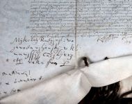 Pergamentas su trijų Radvilų parašais